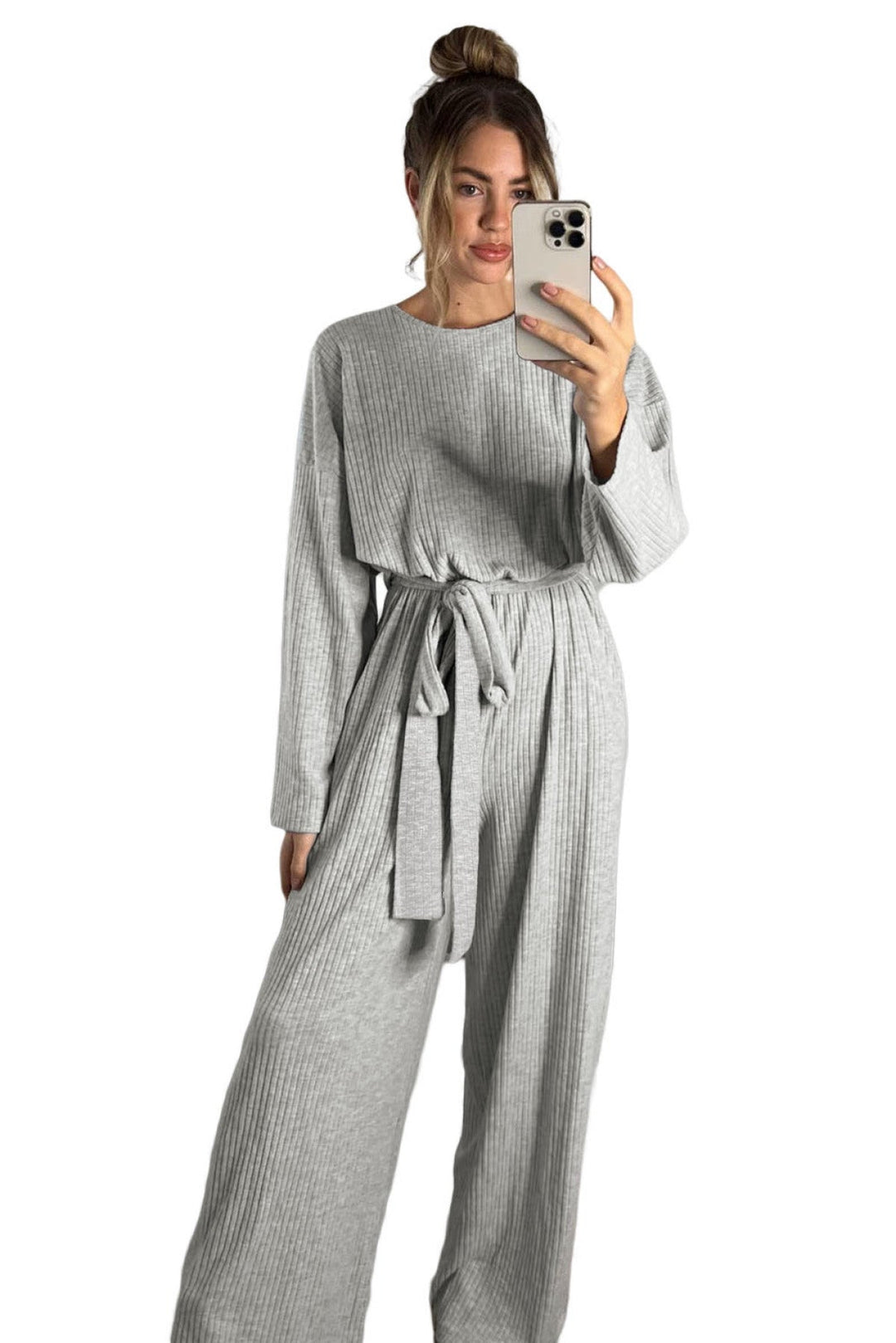 Ribbed Knit Jumpsuit