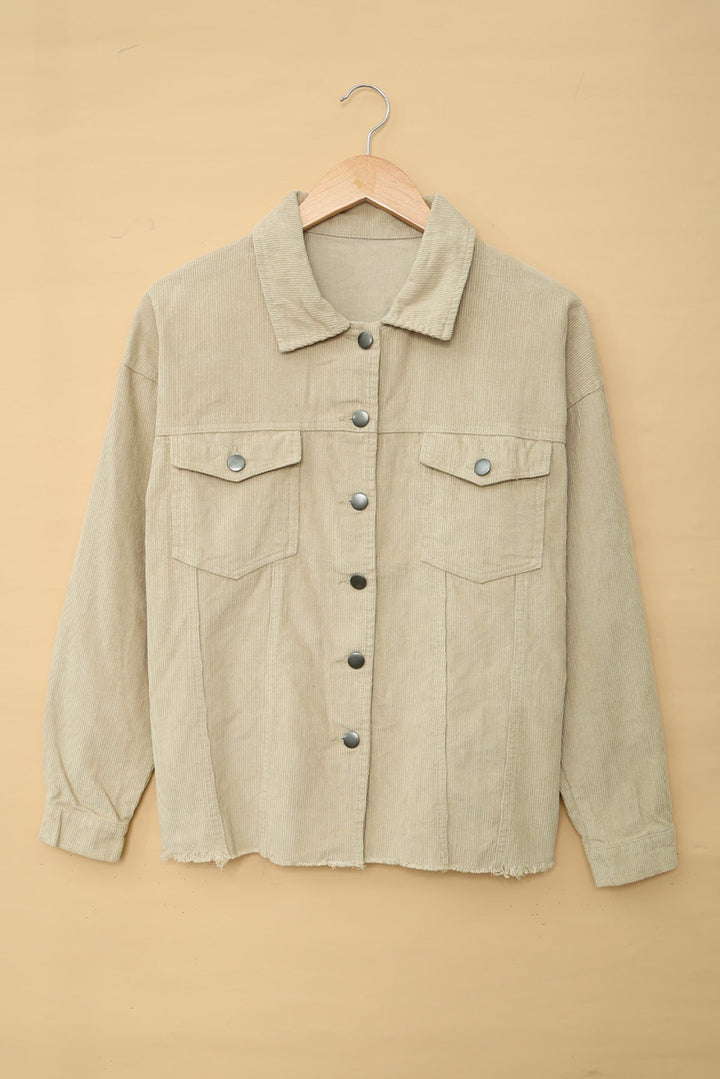 Corduroy Buttoned Jacket