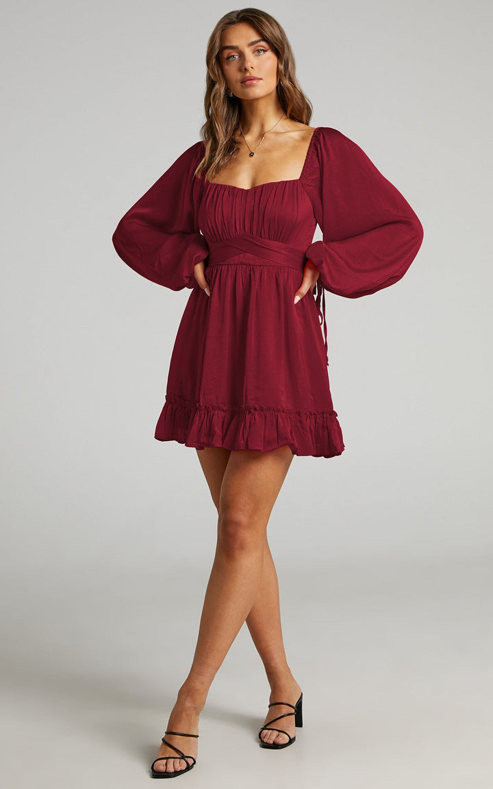 Ruffle Hem A-line Dress