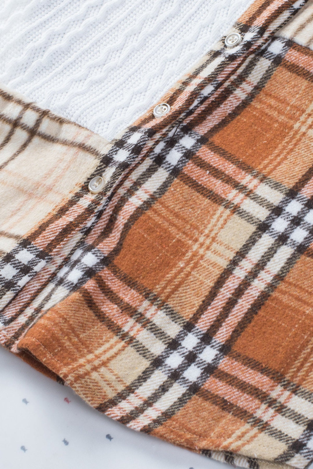 Patchwork Shirt Jacket