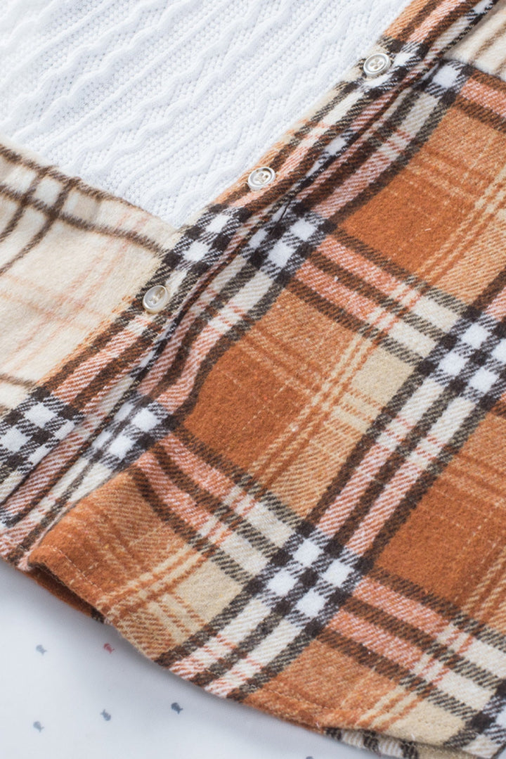 Patchwork Shirt Jacket
