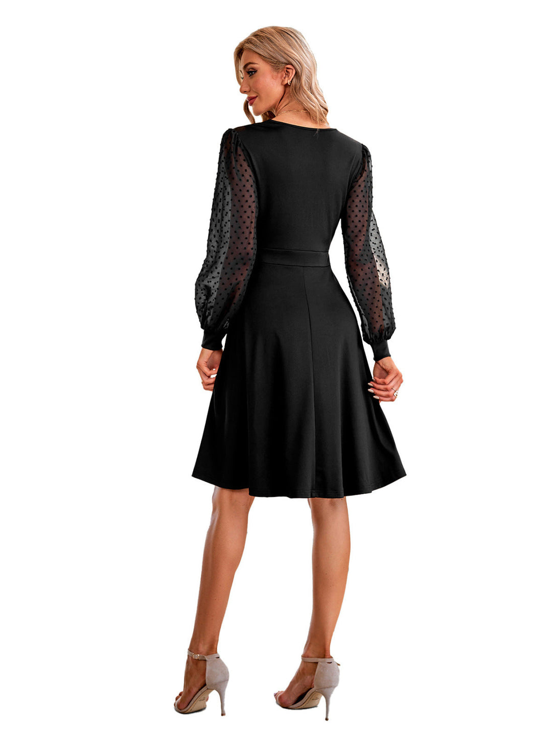 Swiss Dot Dress - Mini Dress