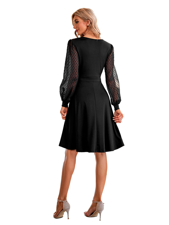 Swiss Dot Dress - Mini Dress