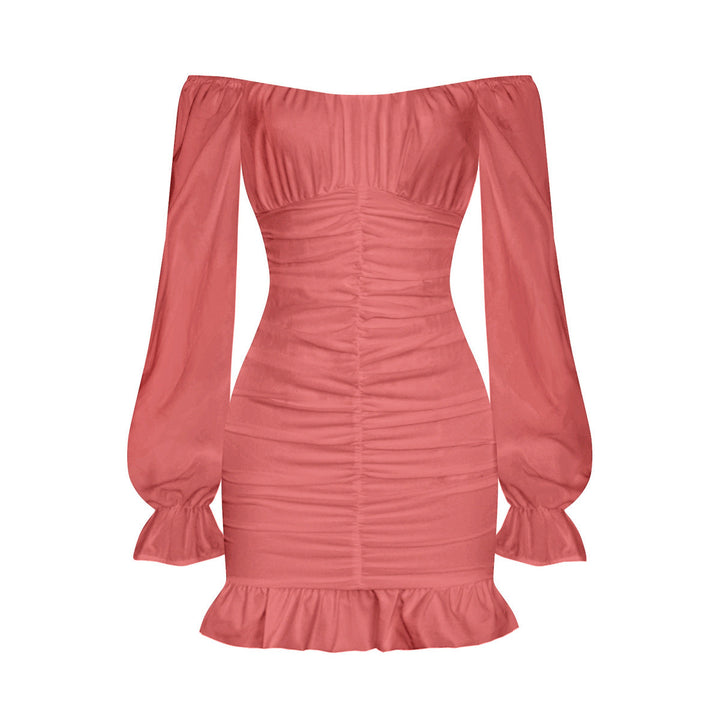 Shirred Bodycon Mini Dress
