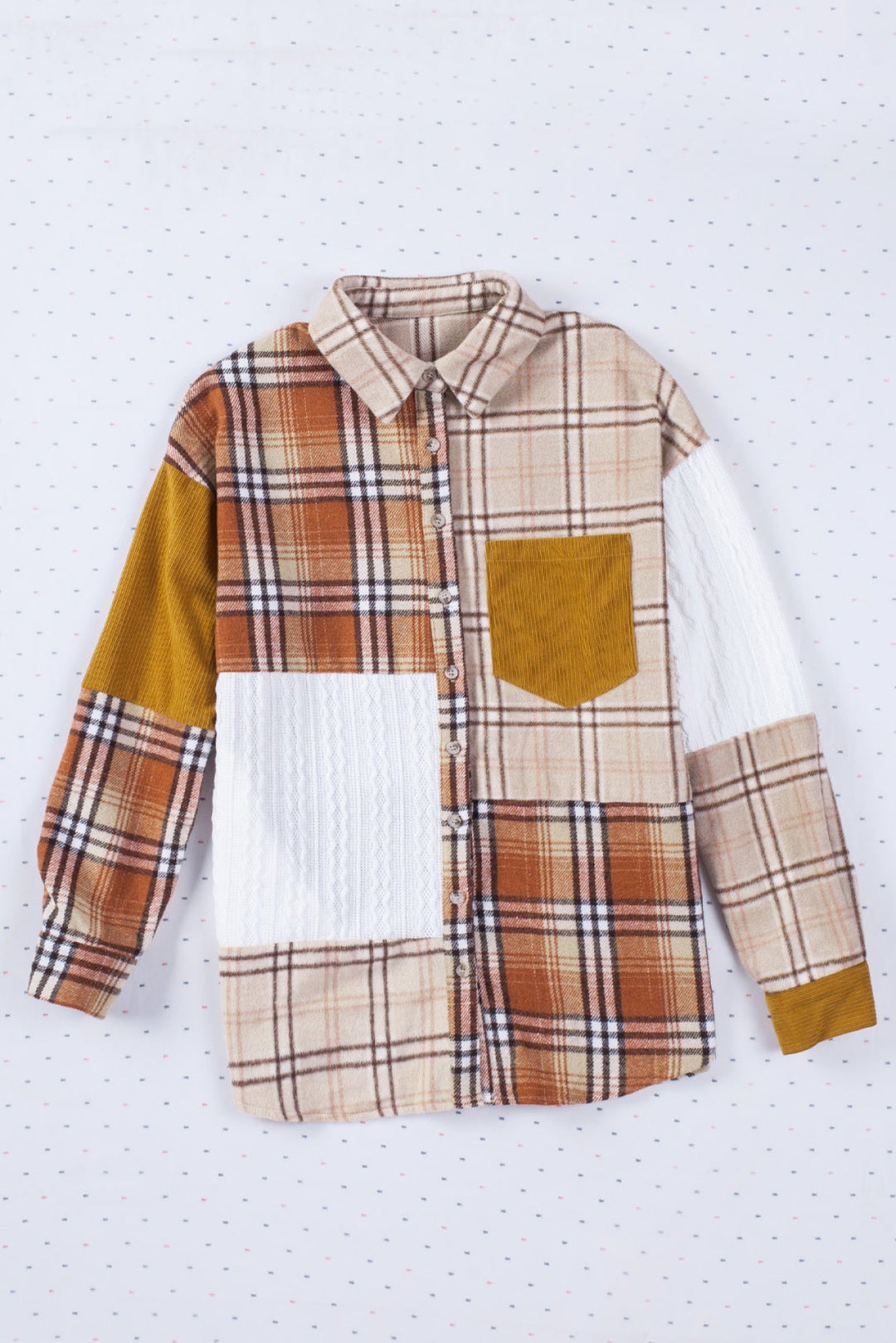 Patchwork Shirt Jacket