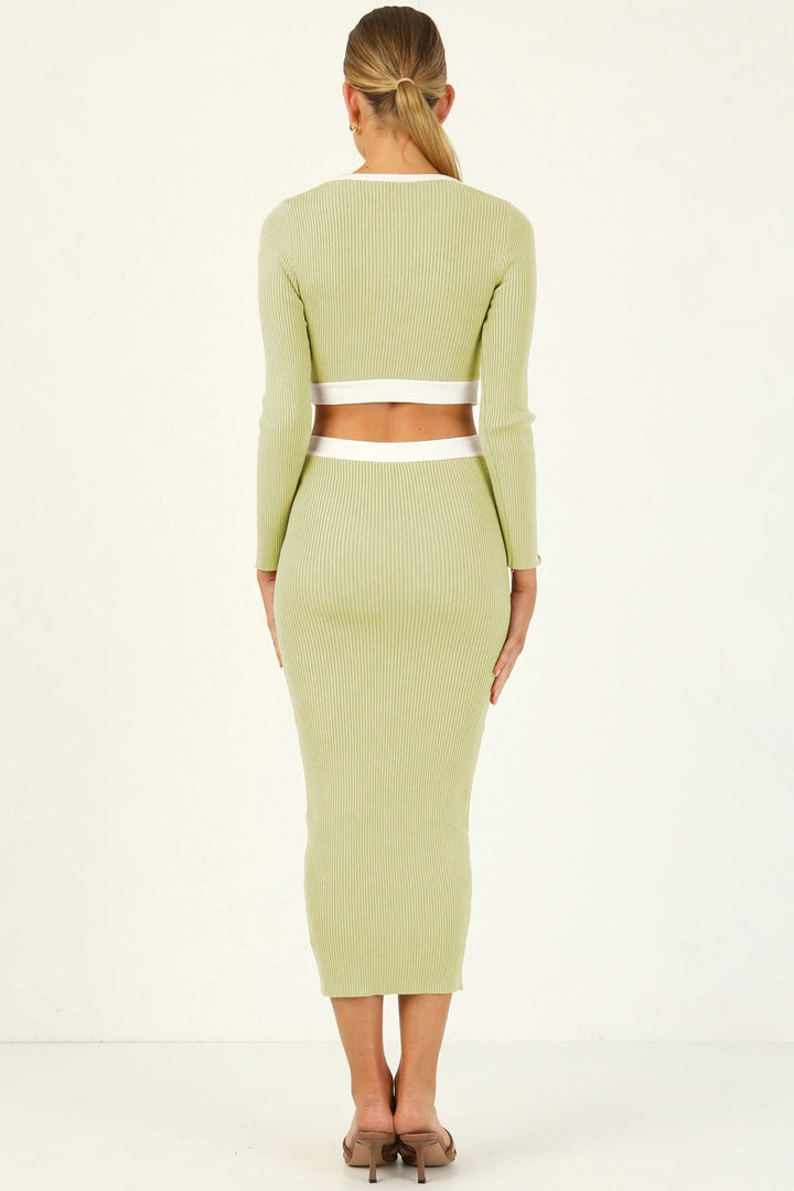Colorblock Maxi Tube Dress