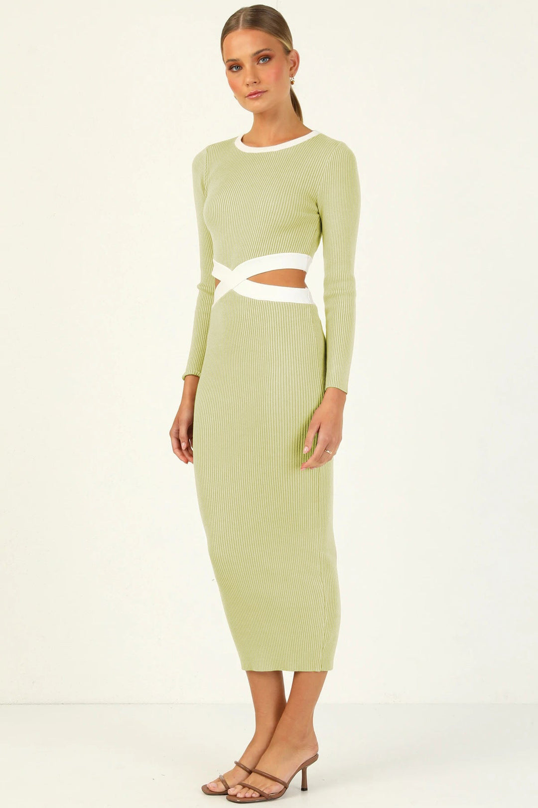 Colorblock Maxi Tube Dress