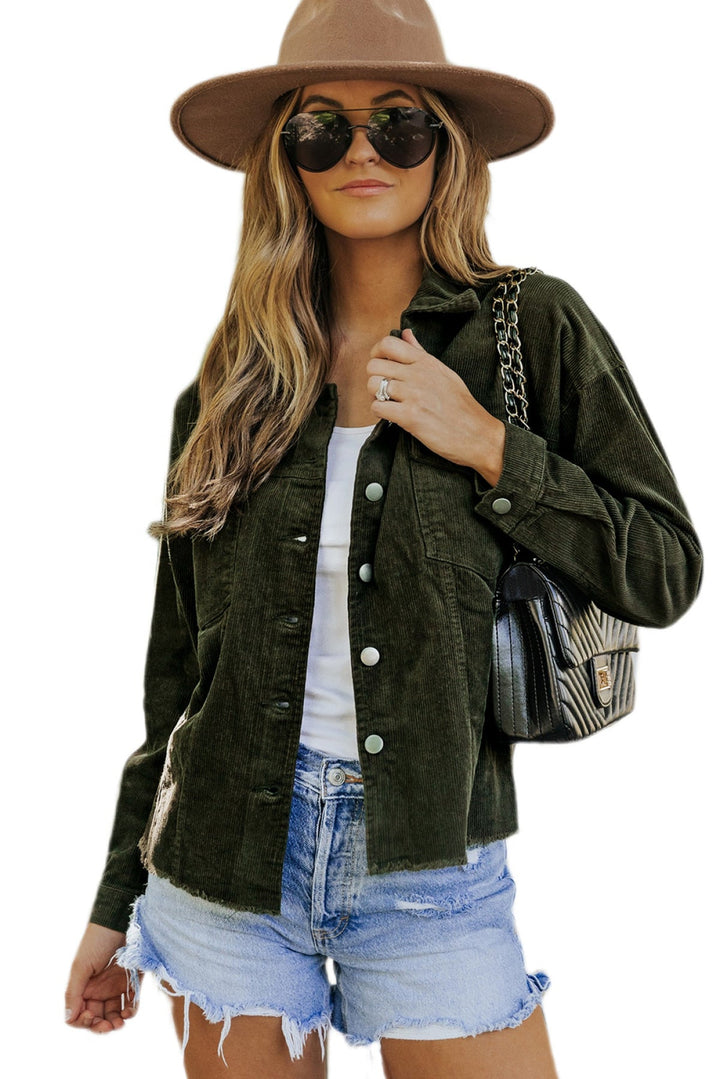 Corduroy Buttoned Jacket