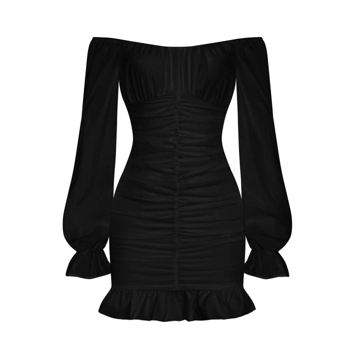 Shirred Bodycon Mini Dress