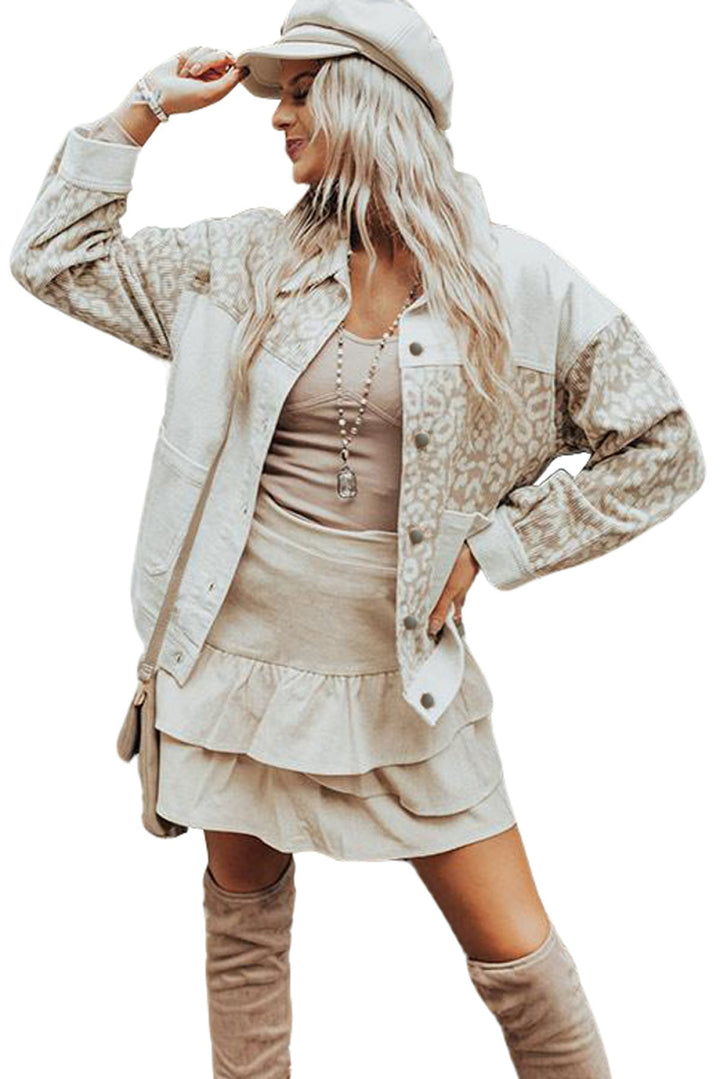 Leopard Corduroy Jacket