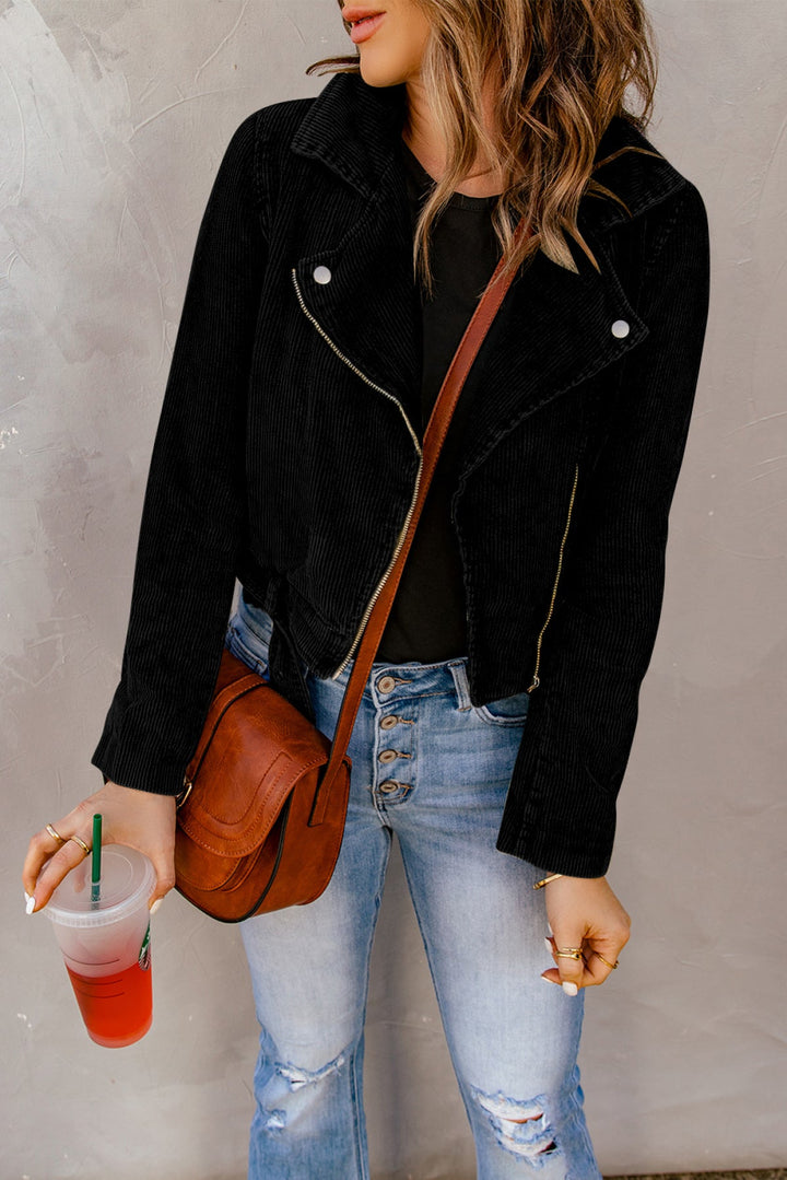 Zip Up Corduroy Jacket