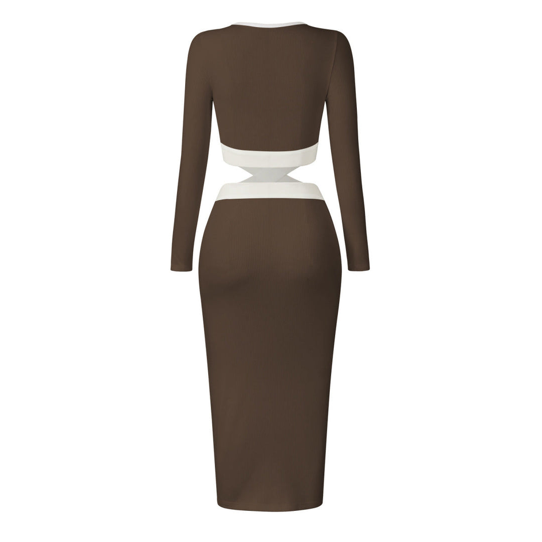 Colorblock Maxi Tube Dress
