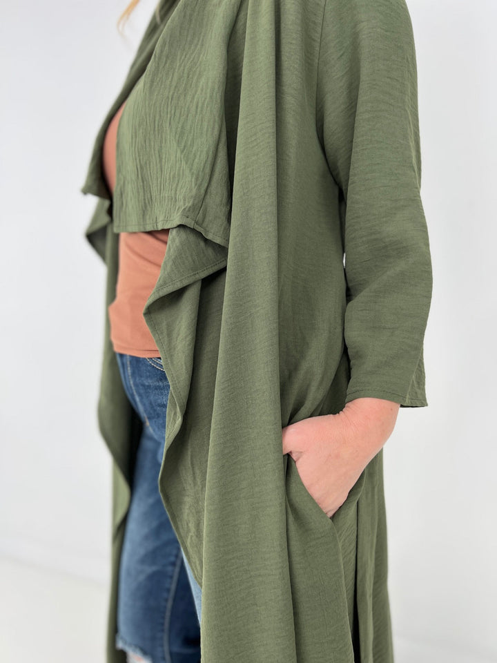 Draped Front  Jacket