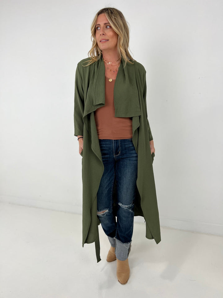 Draped Front  Jacket