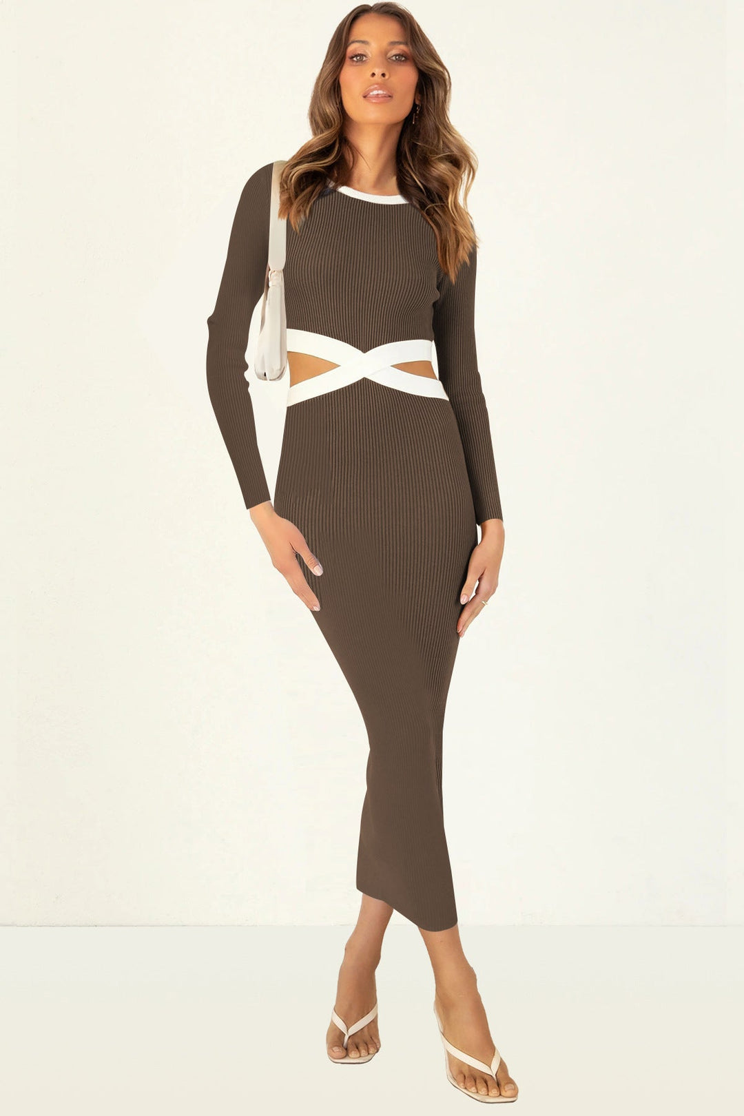 Colorblock Maxi Tube Dress