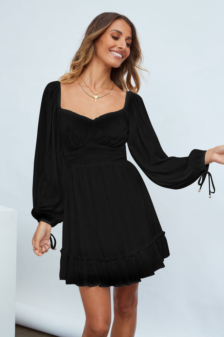 Ruffle Hem A-line Dress