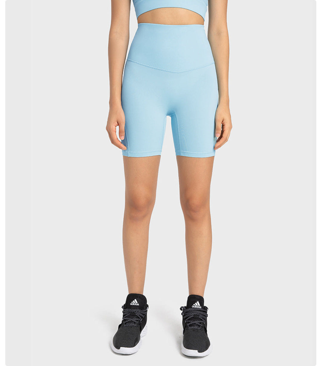 High Waist Butt-Lifting Bike Shorts - Sports Wear