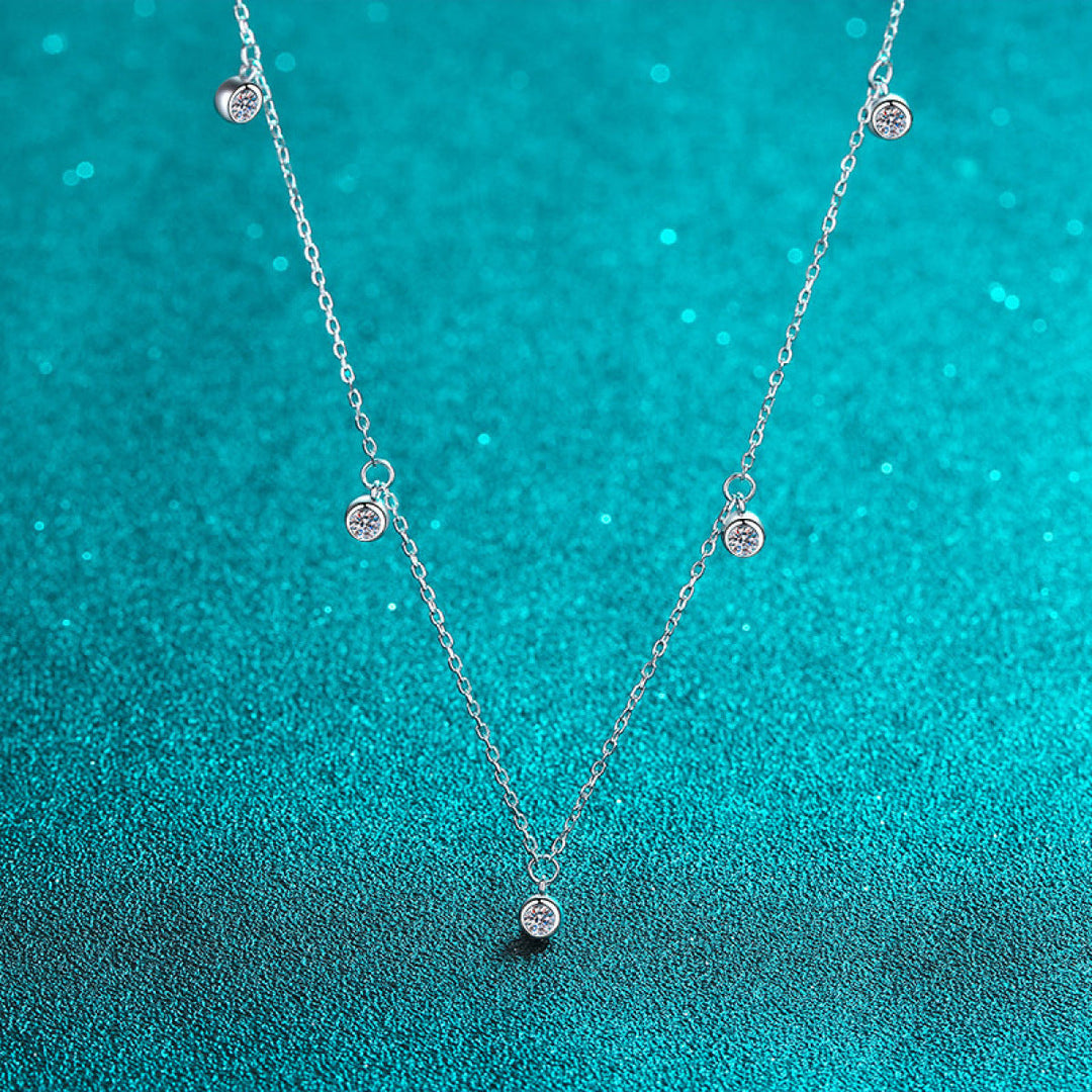 925 Sterling Silver Moissanite Starry Necklace