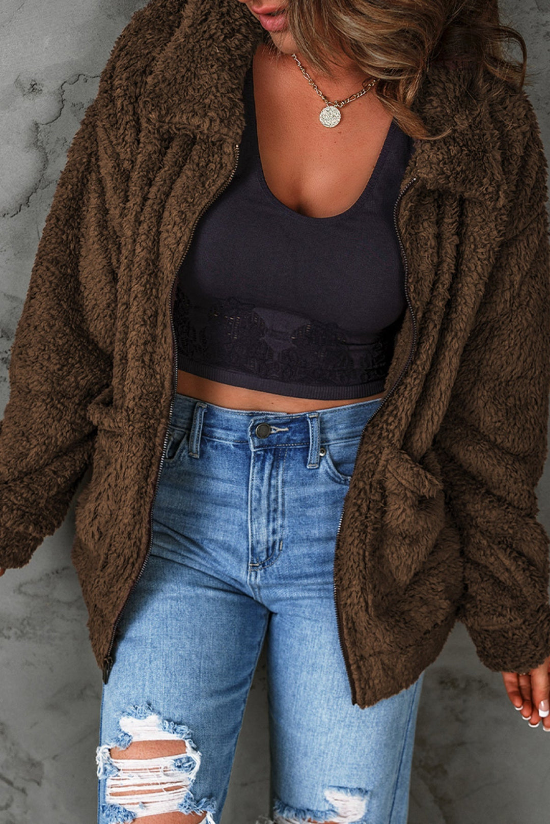 Fleece Casual Coat