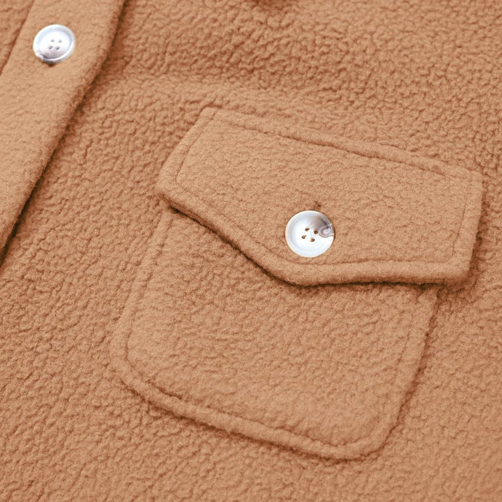 Collared Sherpa Fleece Jacket