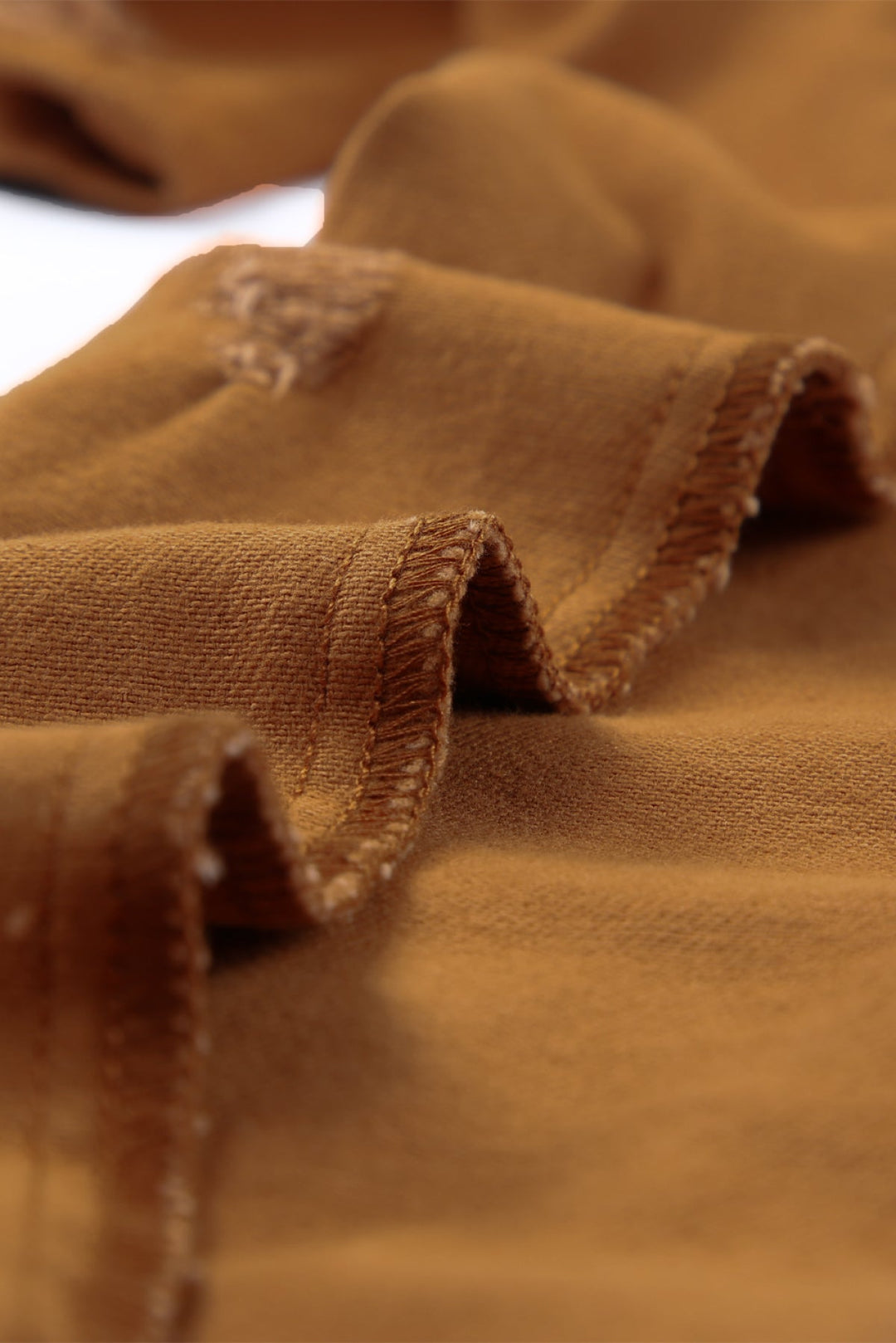Distressed Raw Hem Straight Leg Jeans