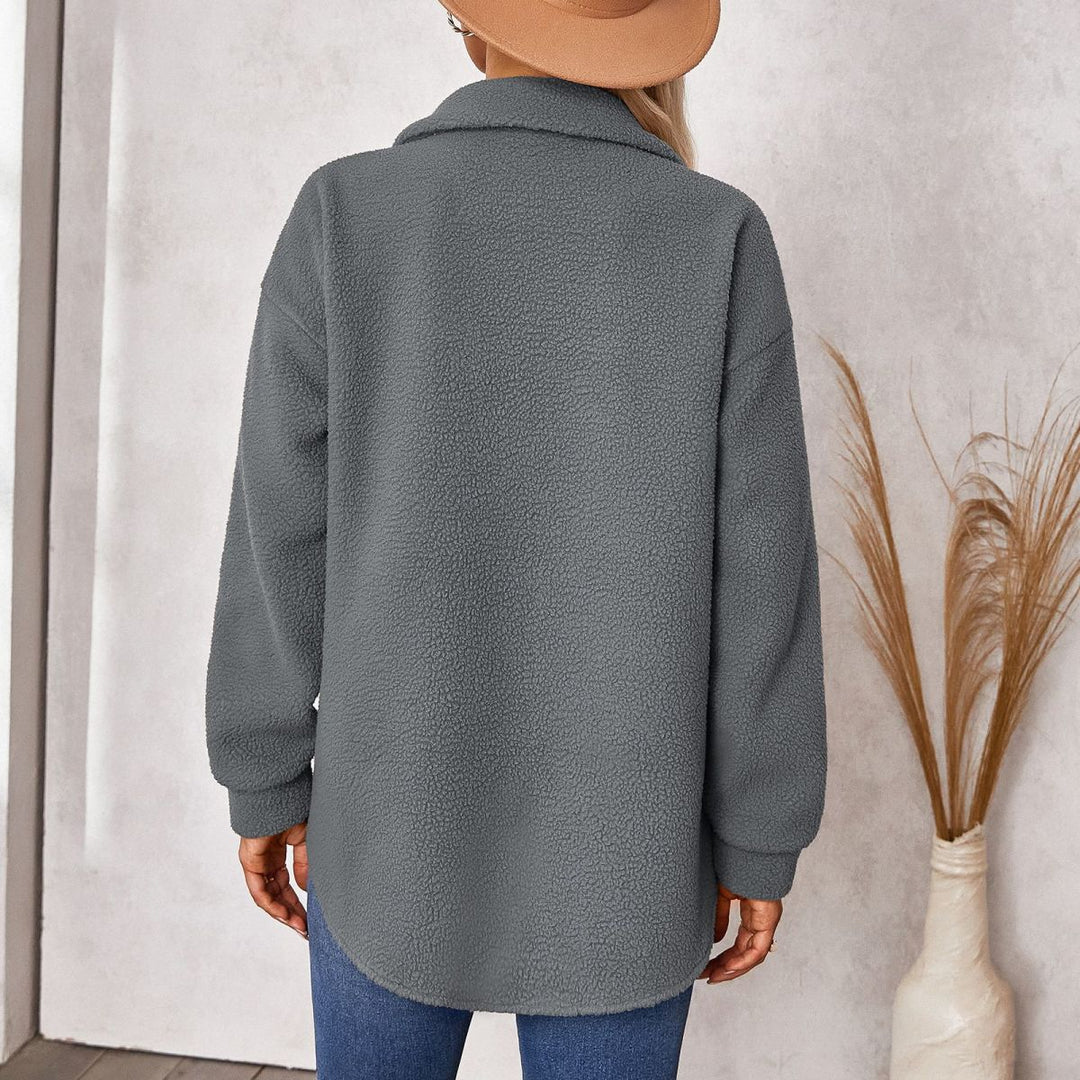 Collared Sherpa Fleece Jacket
