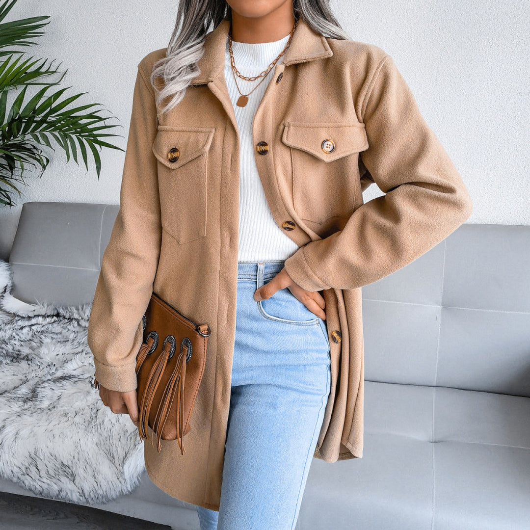 Casual Collared Coats