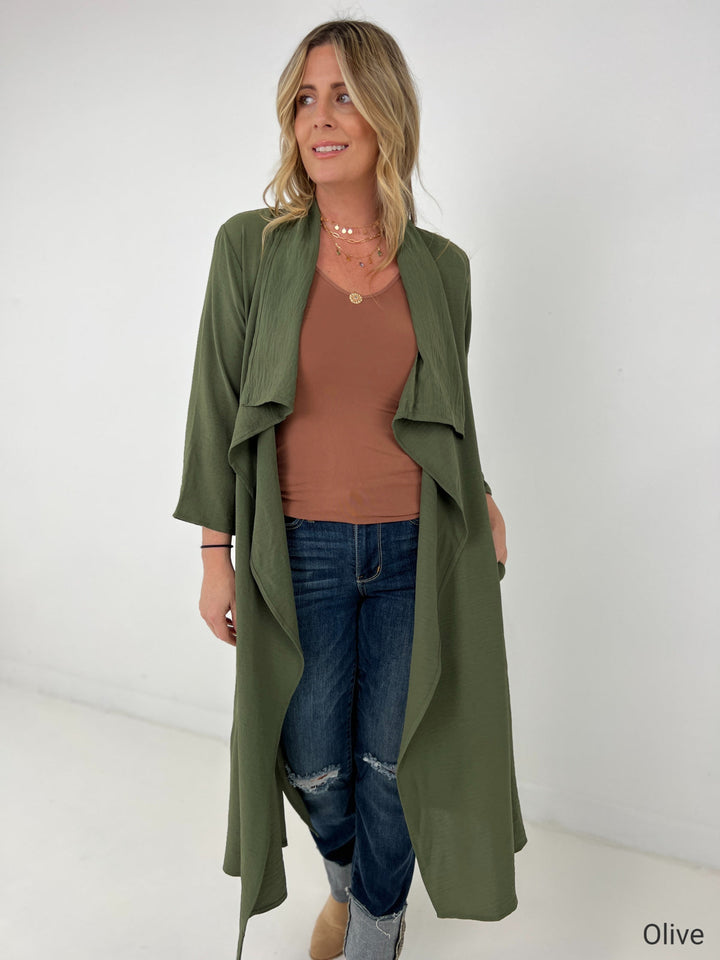 Draped Front  Jacket