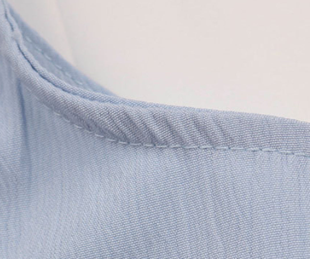 Solid Button Down Sleeveless Shirt Dress
