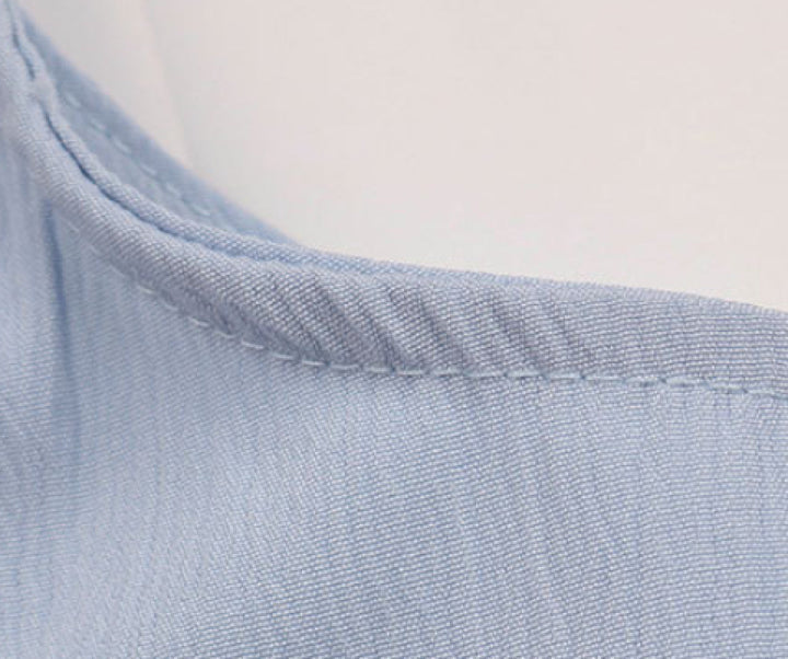 Solid Button Down Sleeveless Shirt Dress