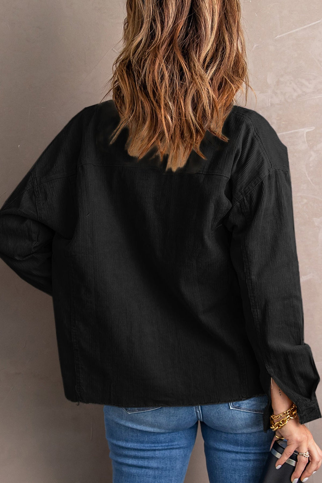 Corduroy Buttoned Jacket