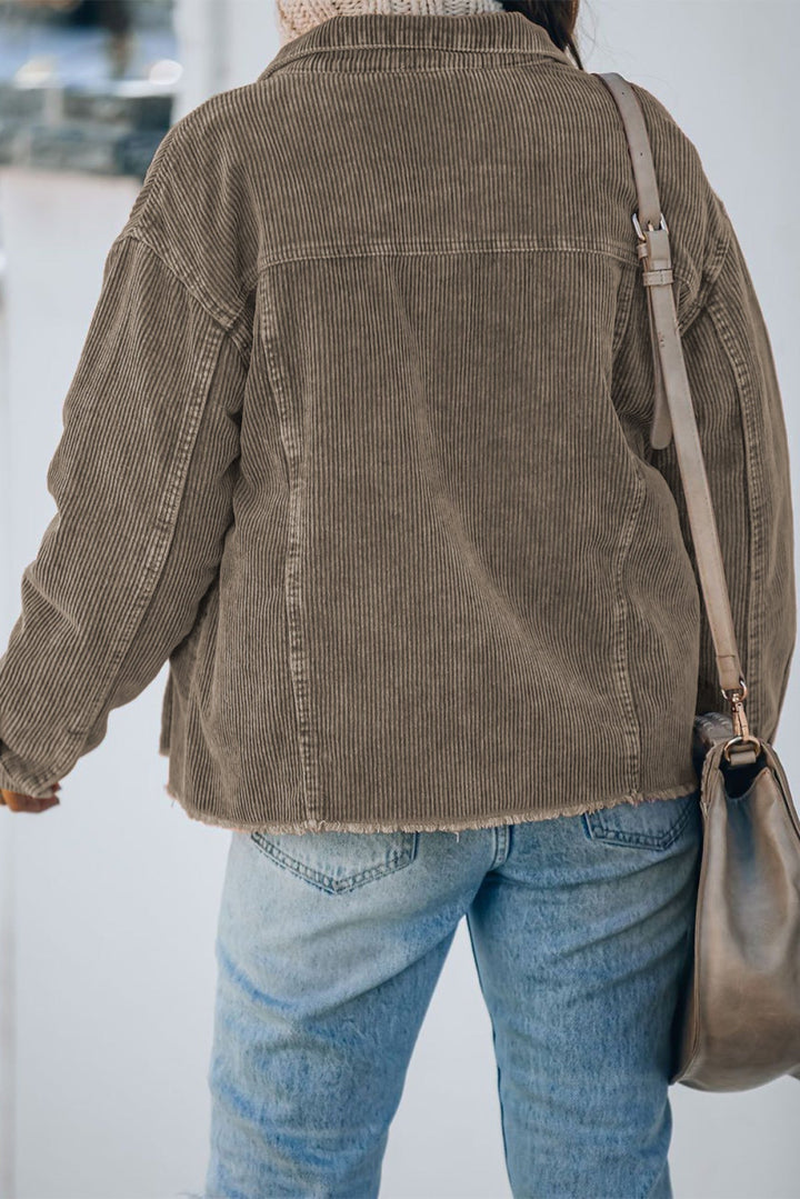Corduroy Buttoned Jacket