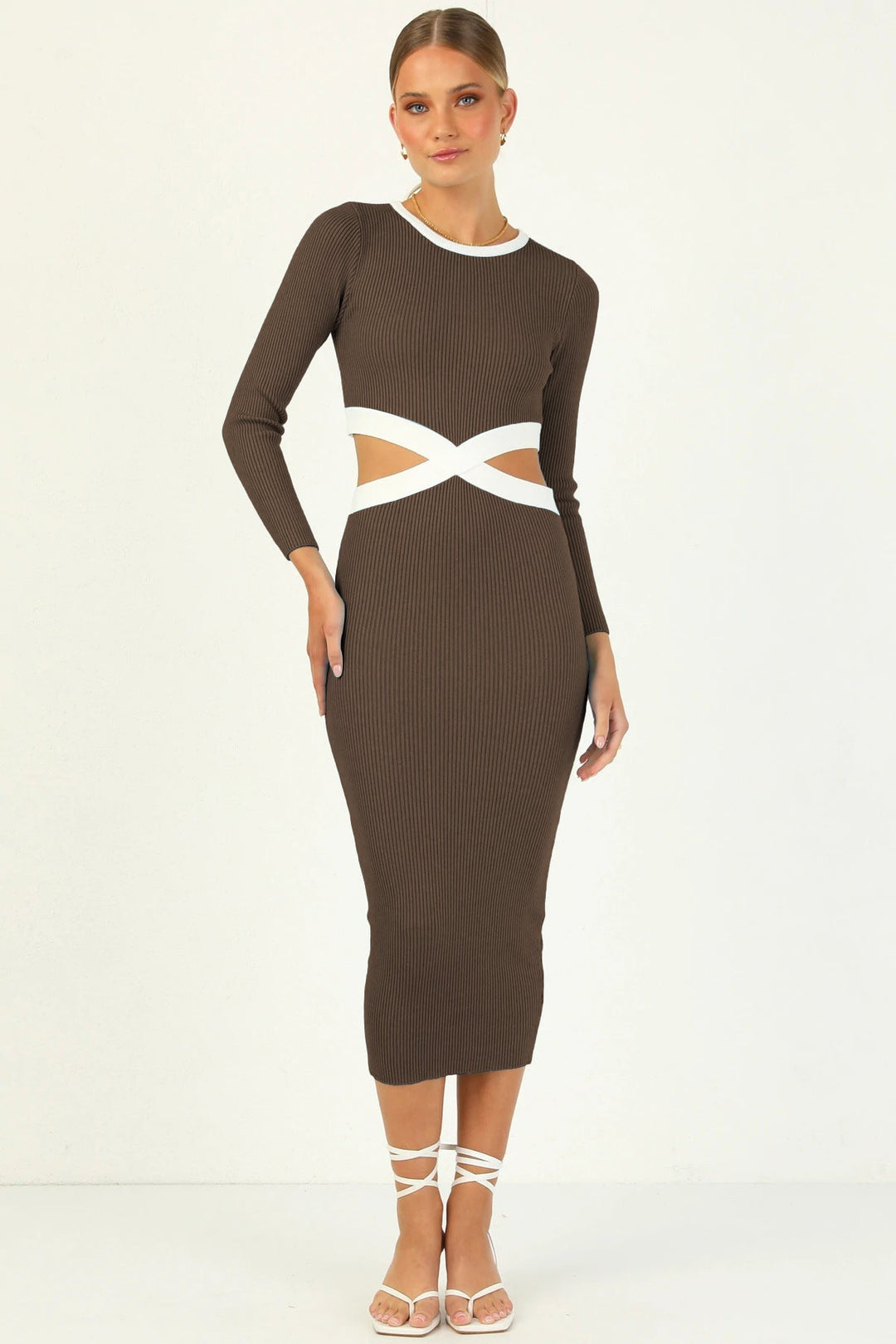 Colorblock Maxi Tube Dress