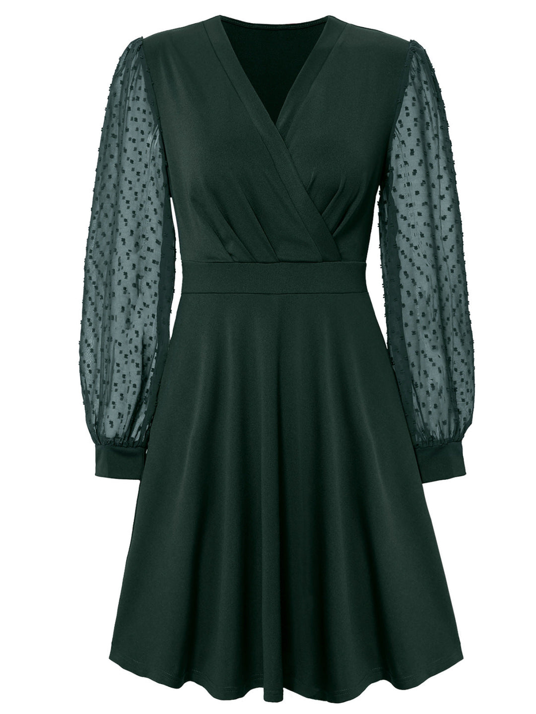 Swiss Dot Dress - Mini Dress