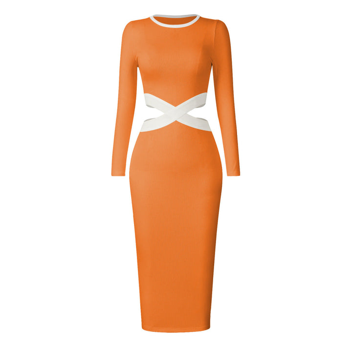 Colorblock Maxi Tube Dress
