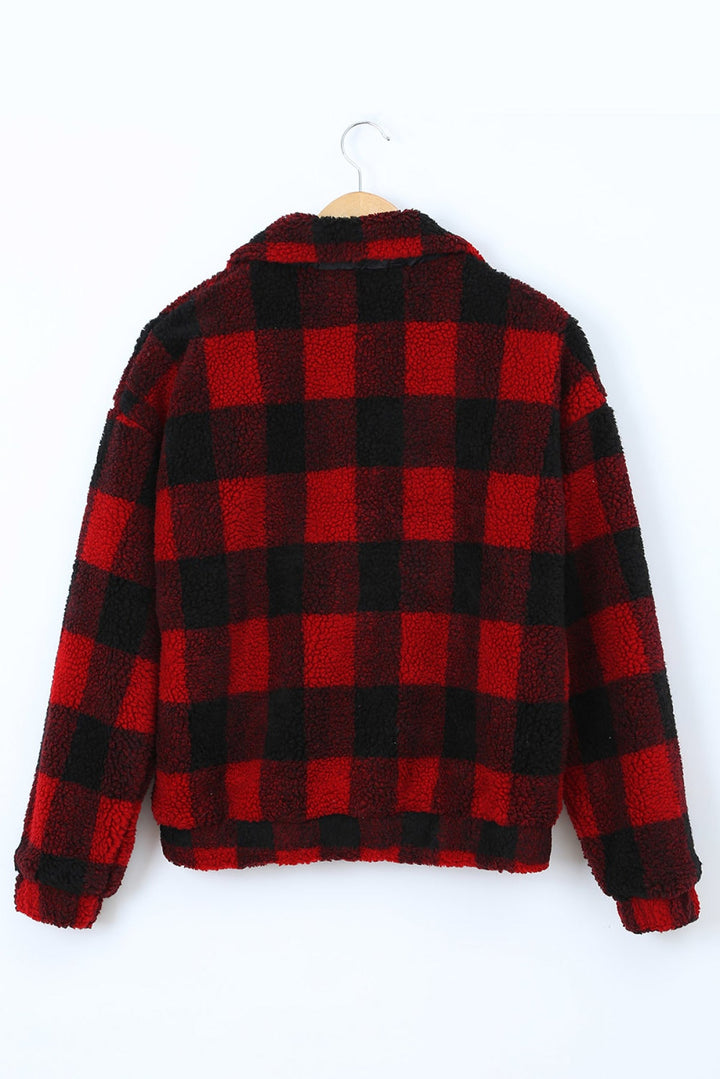 Leopard Print Sherpa Jacket Coat