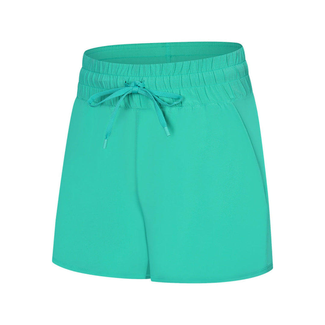 Drawstring Waist Active Shorts