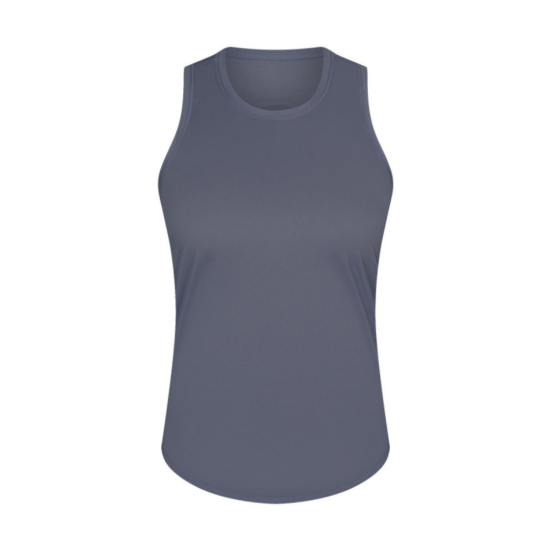 Round Neck Reflective Stripe Active Vest