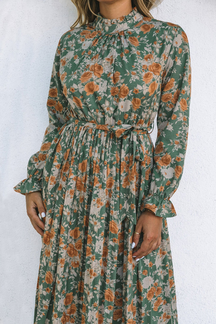 Pleated Maxi Dress
