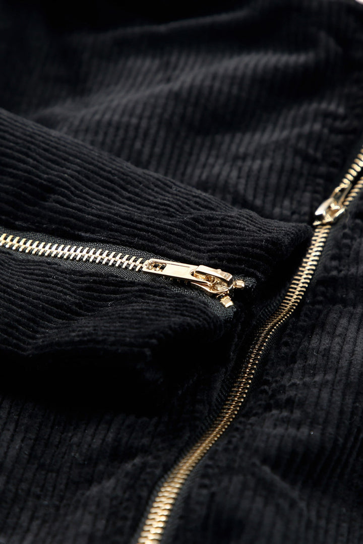 Zip Up Corduroy Jacket