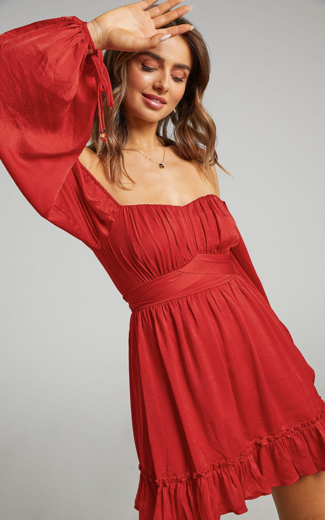 Ruffle Hem A-line Dress