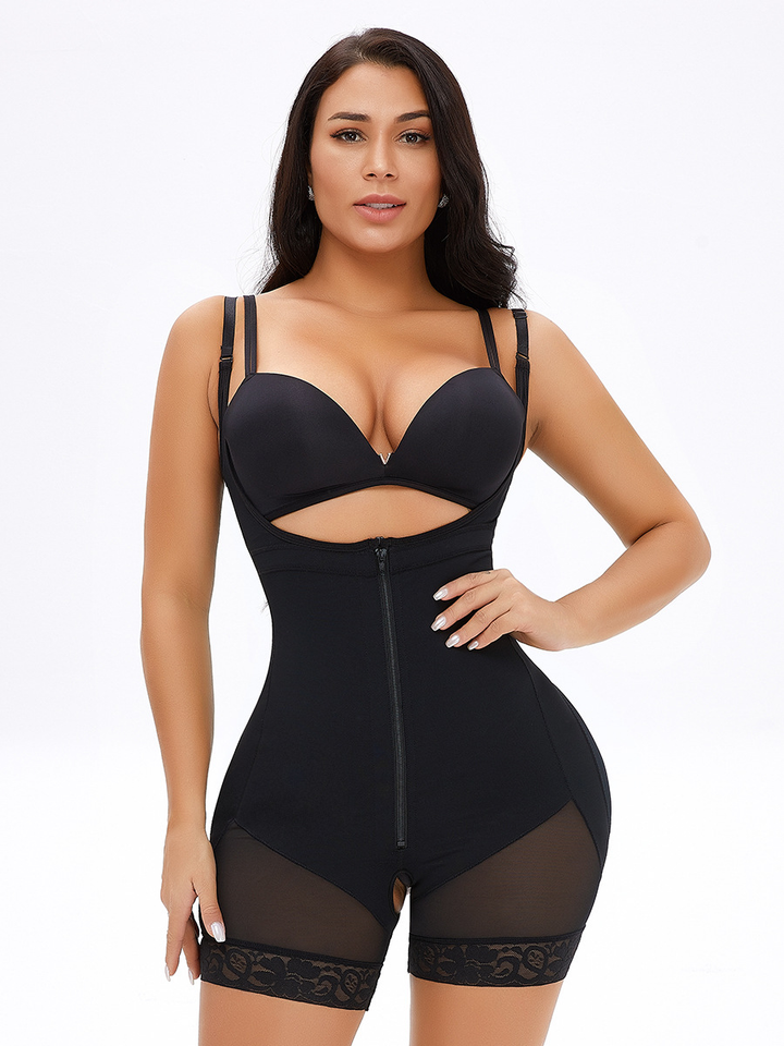 Plus Size Lace Suspender Full Body Butt-Lifting Shaper