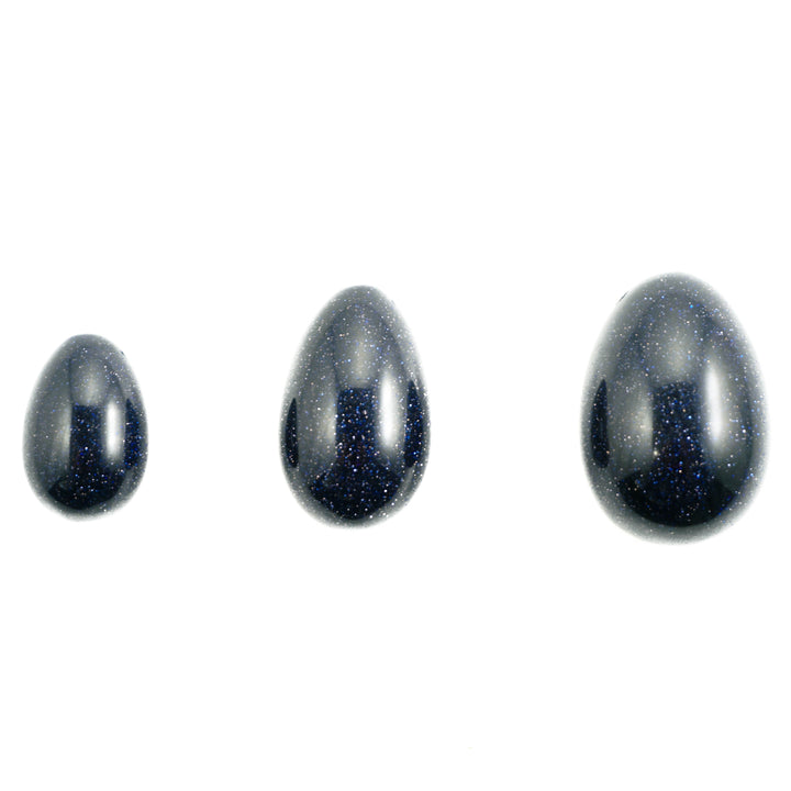Blue Goldstone Yoni Quartz Eggs