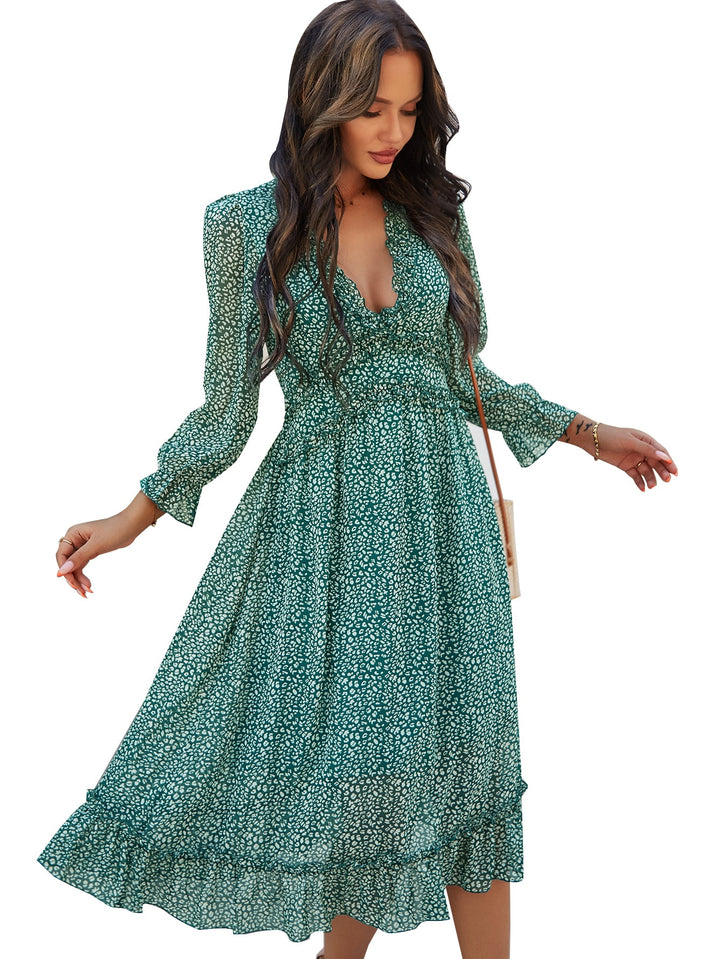 Polka Dot Boho Style Beach Dress