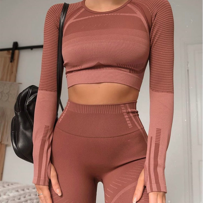 2 Piece Geo Seamless Yoga Sets