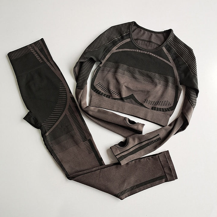 2 Piece Geo Seamless Yoga Sets