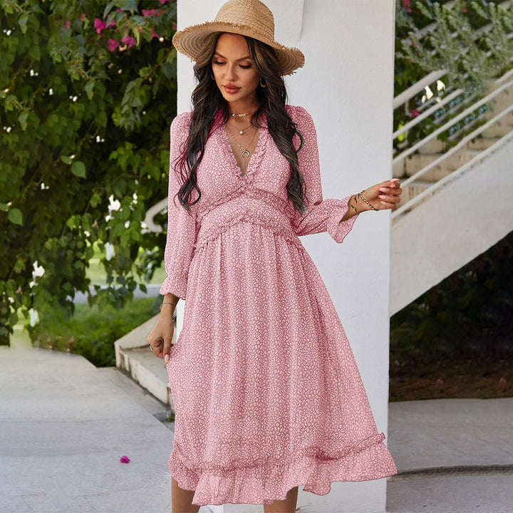 Polka Dot Boho Style Beach Dress