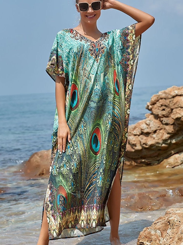 Swimsuit Cover Up Maxi Dress