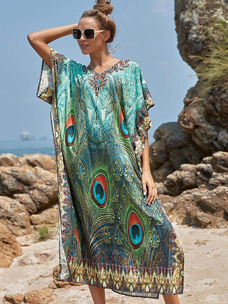 Swimsuit Cover Up Maxi Dress