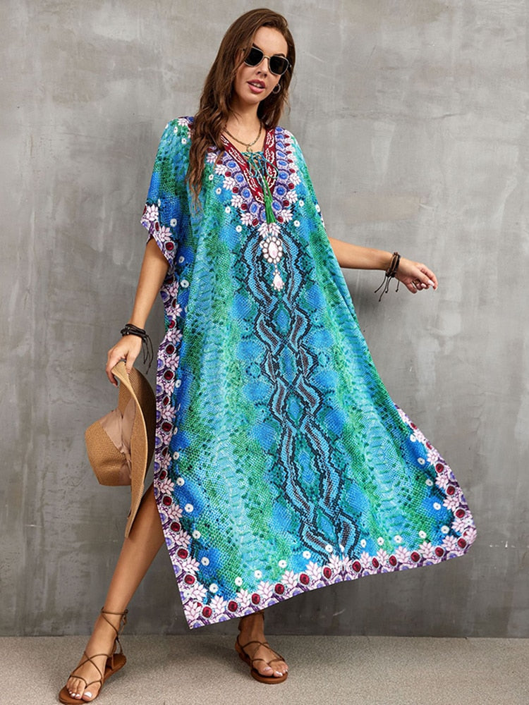 Swimsuit Cover Up Maxi Dress